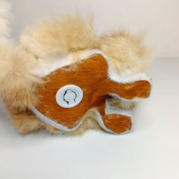 Realistic Furry Cat Figurine Decor Simulation Kitten Makes Sounds Orange/Cream - Picture 5 of 5